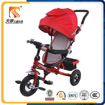 Chinesische Trike Hersteller 3 Gummiräder Kinder Trike mit einstellbarer Überdachung